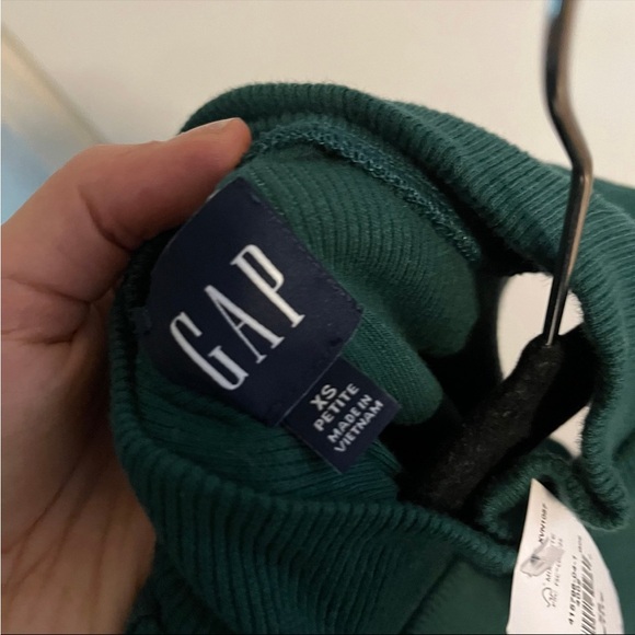 Mockneck mock high neck green teal turtleneck top sleeveless - Picture 6 of 7